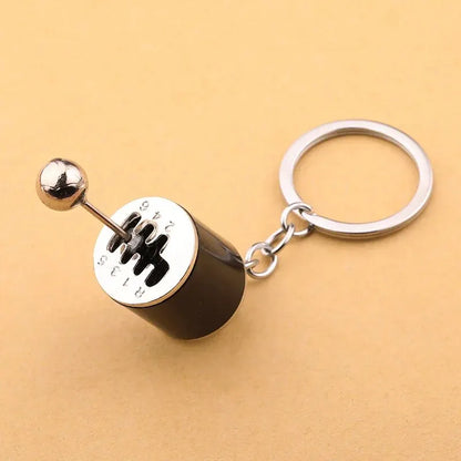 Six-Speed Gear Shift Car Keychain Pendant