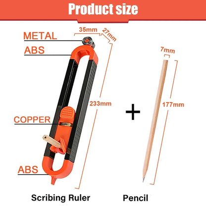 Adjustable Contour Scribing Tool with Precision Lock