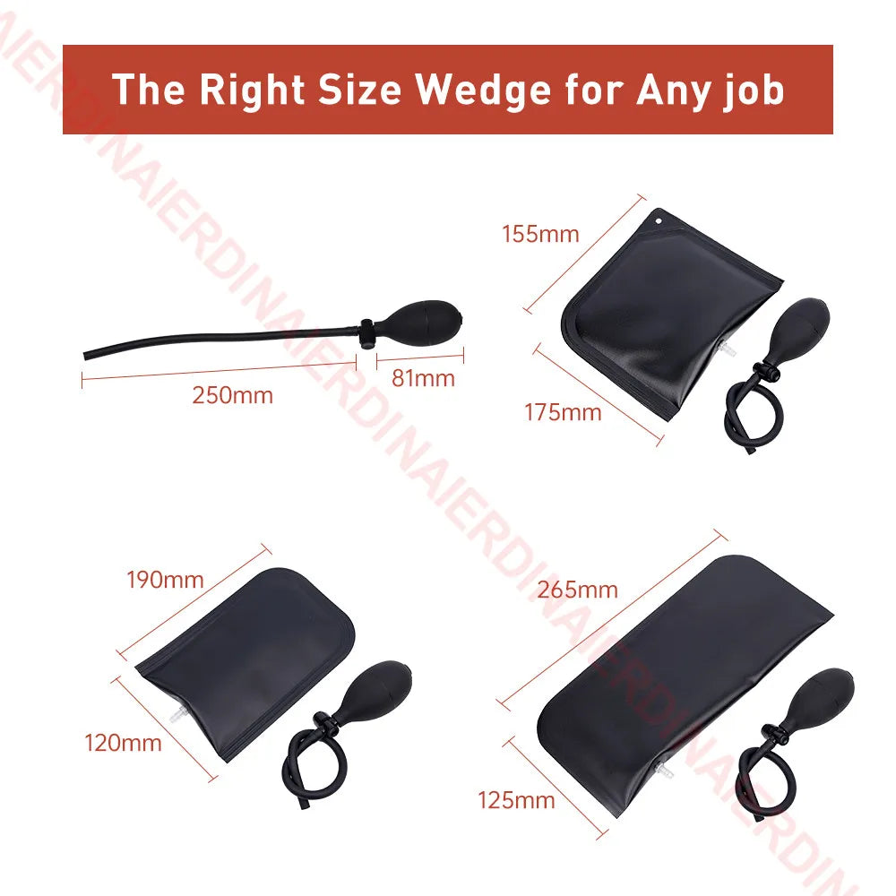 Air Wedge Bag Set – 3 Sizes for Precise Leveling and Positioning