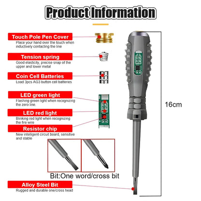 Intelligent Voltage Tester Pen – Non-Contact Electric Power Detector