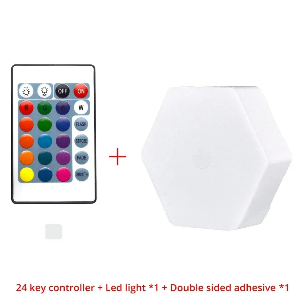 Touch Sensor RGB LED Hexagon Lamp - Smart Shop (Online Store for wise shoppers) 