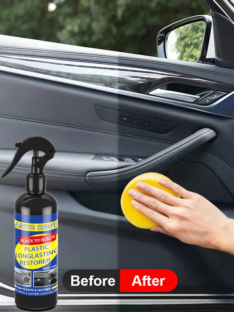 Ultimate Car Plastic and Leather Restorer - High-Gloss Finish