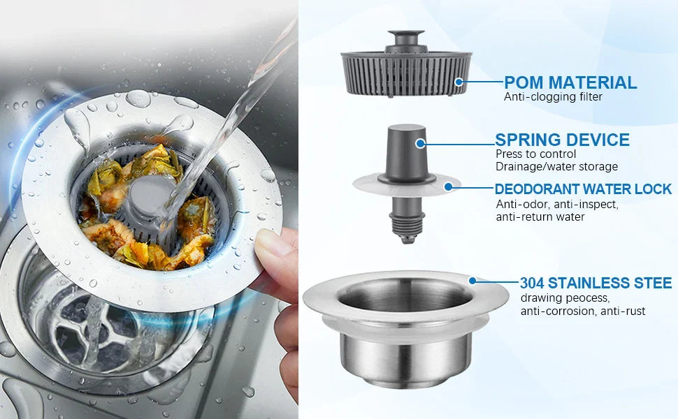 3-in-1 Kitchen Sink Strainer - Smart Shop (Online Store for wise shoppers) 