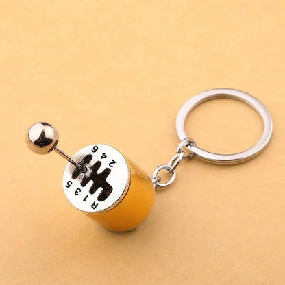 Six-Speed Gear Shift Car Keychain Pendant