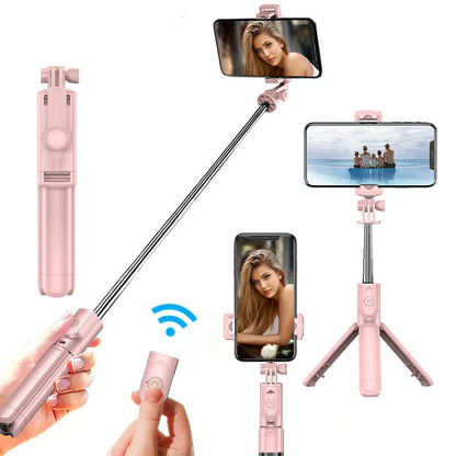 Wireless Selfie Stick Tripod Stand with Light