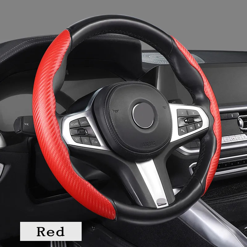 Carbon Fiber Steering Wheel Cover - Smart Shop (Online Store for wise shoppers) 