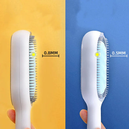 Double-Sided Pet Hair Removal Grooming Brush for Cats and Dogs