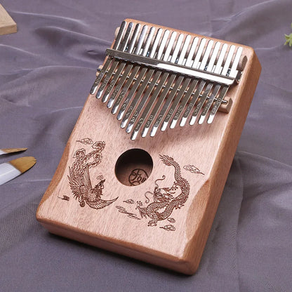 17-Key & 21-Key Kalimba Thumb Piano - Premium Laser Engraved Finger Piano Kit