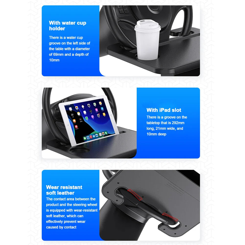 2 In 1 Car Steering Dine with Seat Gap Organizer - Smart Shop (Online Store for wise shoppers) 