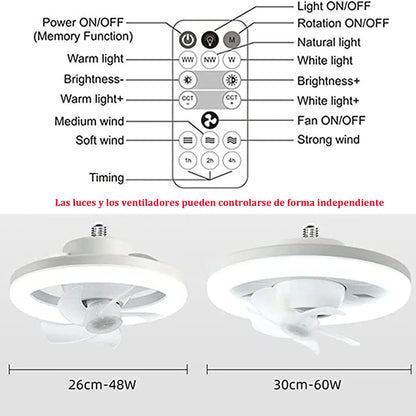 2 in 1 Swivel Fan LED Lamp - Smart Shop (Online Store for wise shoppers) 