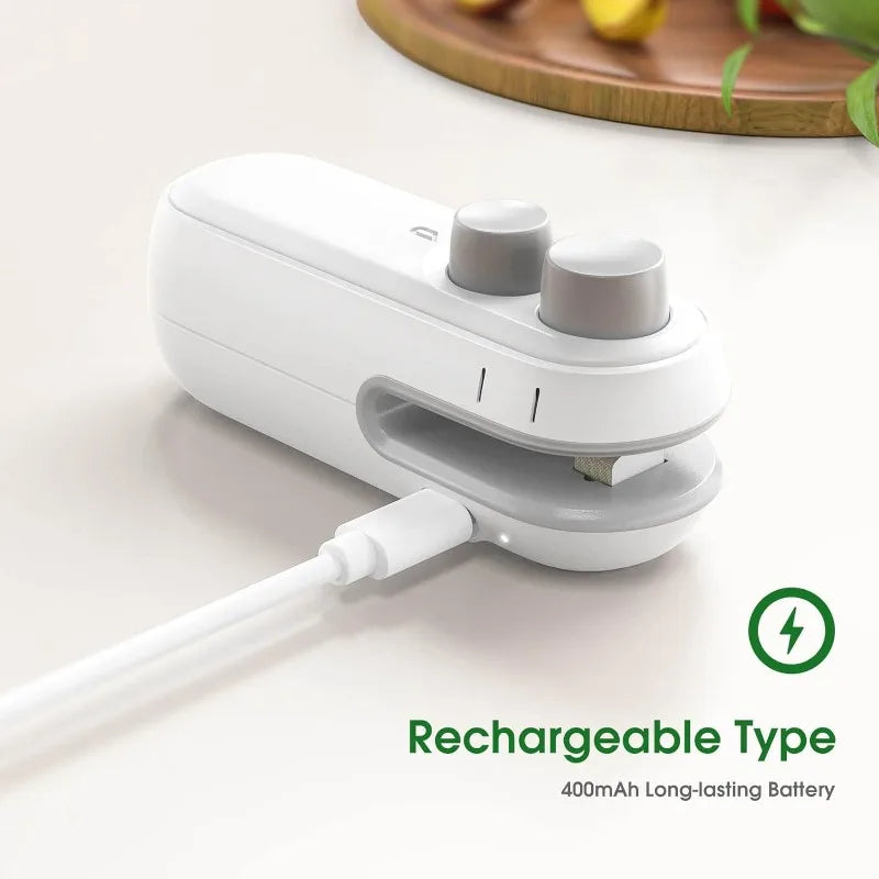 Portable 2-in-1 Rechargeable Mini Heat Sealer