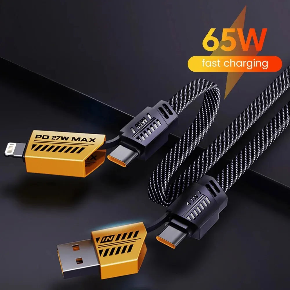 Ultra Strong 4 in 1 Fast Charge Data Cable - Smart Shop (Online Store for wise shoppers) 