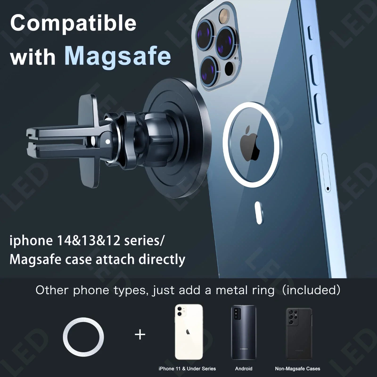 Magsafe Car Air Vent Mount Phone Holder - Smart Shop (Online Store for wise shoppers) 