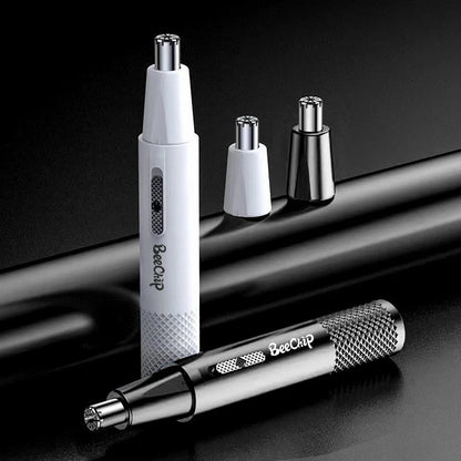 USB Rechargeable Nose and Ear Hair Trimmer – Unisex Metal Electric Shaver