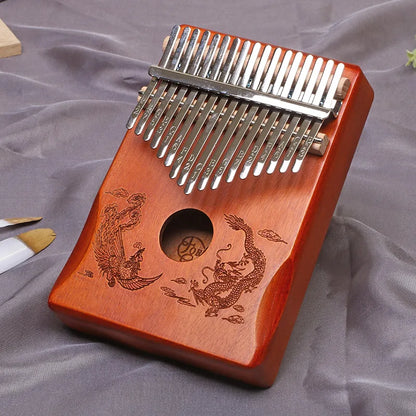 17-Key & 21-Key Kalimba Thumb Piano - Premium Laser Engraved Finger Piano Kit