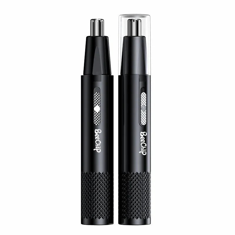 USB Rechargeable Nose and Ear Hair Trimmer – Unisex Metal Electric Shaver