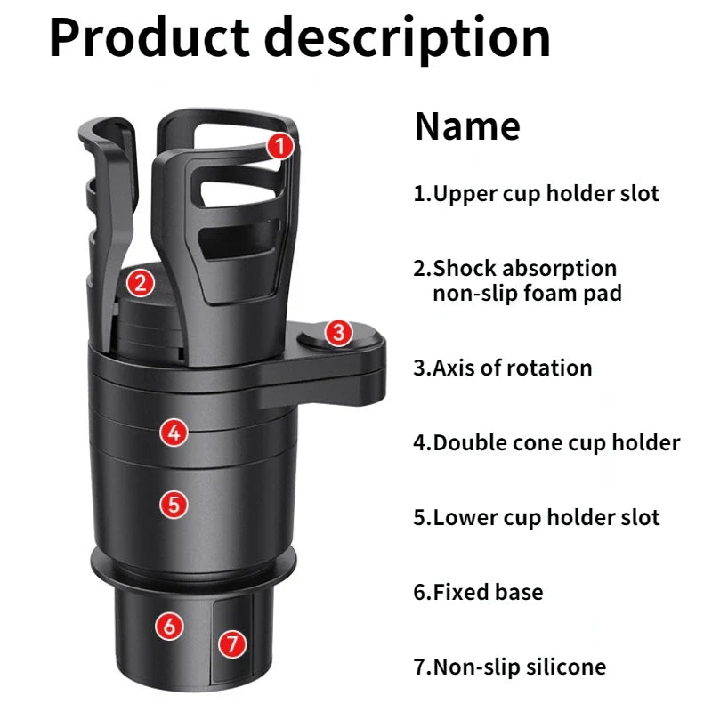 4 In 1 Adjustable Car Cup Holder - Smart Shop (Online Store for wise shoppers) 