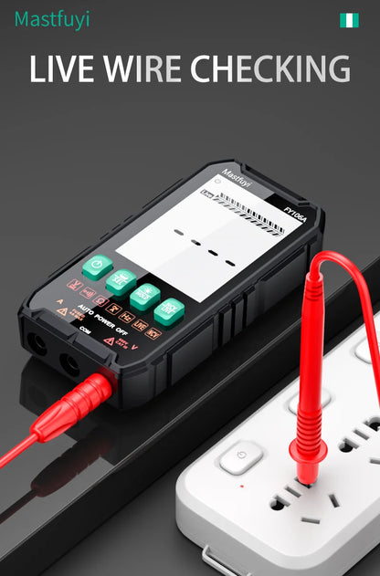 Mini Digital Multimeter - Smart Electrician Tester for DC/AC Voltage, Resistance, and More