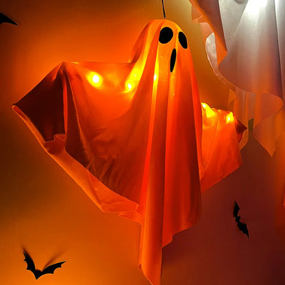 LED Glow Ghost Halloween Hanging Decoration with Lights