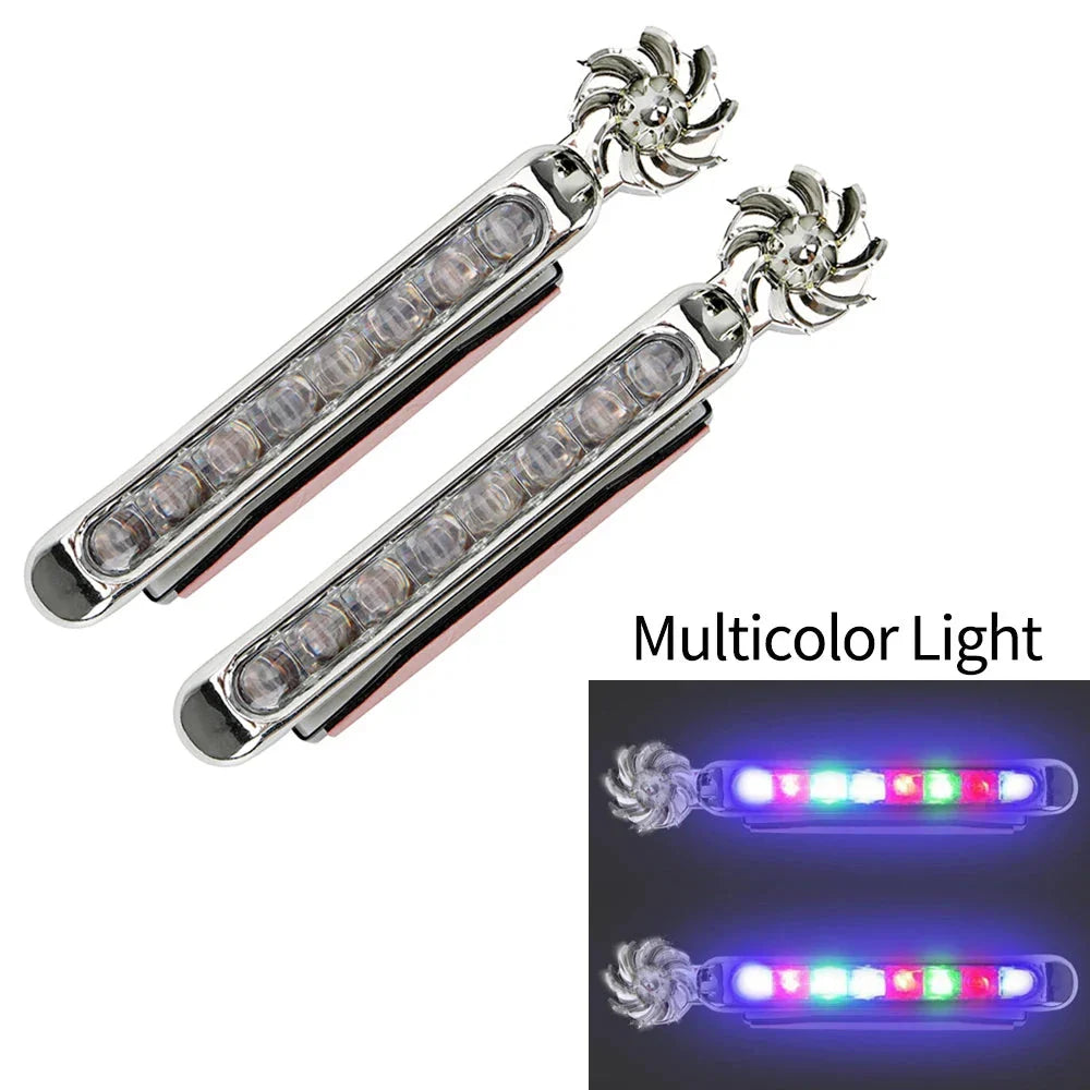 Wind Powered Car LED Light 2PCS