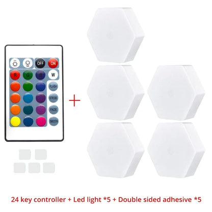 Touch Sensor RGB LED Hexagon Lamp - Smart Shop (Online Store for wise shoppers) 