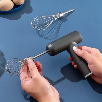 Portable 3-Speed Electric Hand Mixer - Egg Beater & Baking Tool