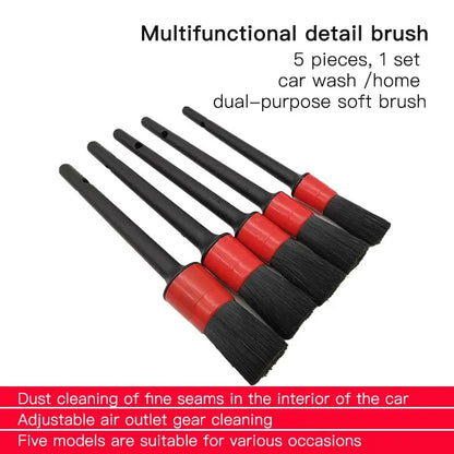 5-Piece Interior & Exterior Car Cleaning Brush Set