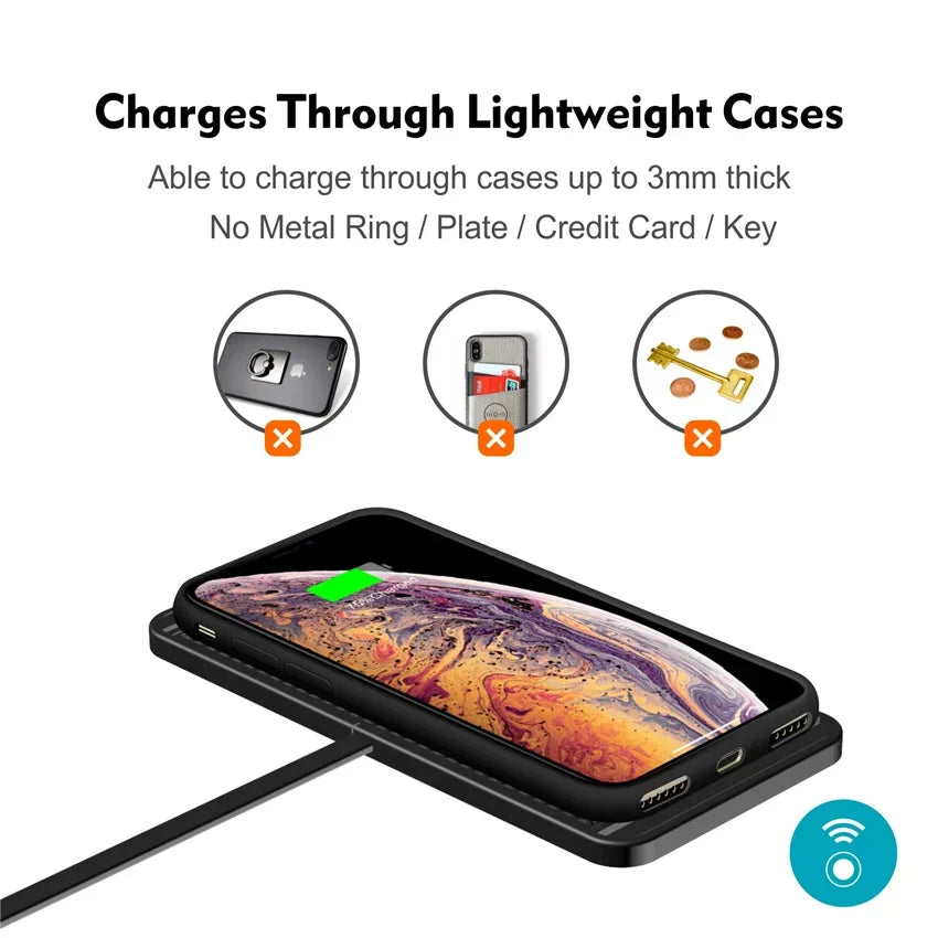 Car Anti-Slip Fast Wireless Charger Pad - Smart Shop (Online Store for wise shoppers) 