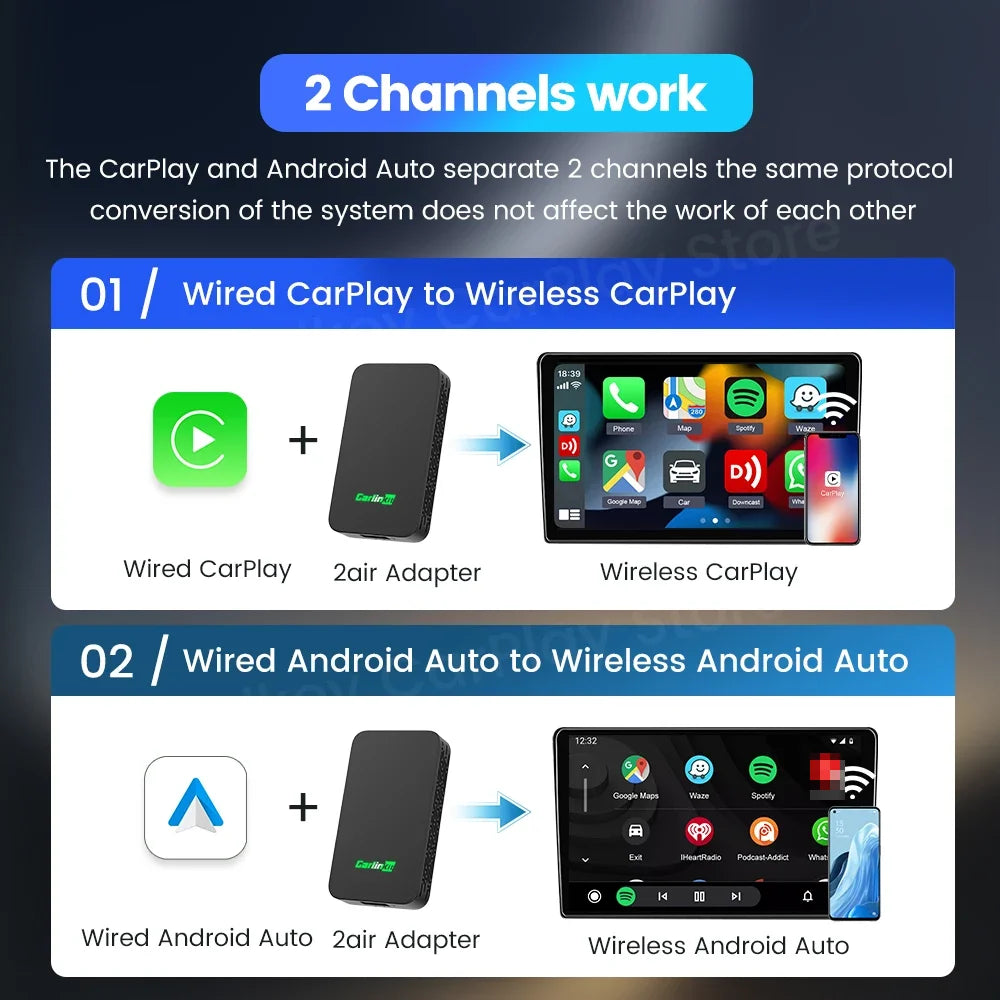 2 In 1 Wireless CarPlay Adapter - Smart Shop (Online Store for wise shoppers) 