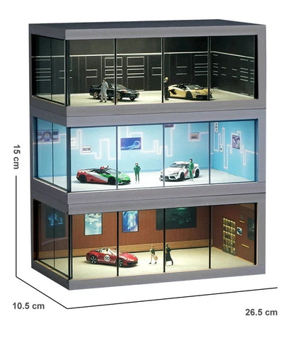 Miniature Car Garage Display - 1 Storey - Smart Shop (Online Store for wise shoppers) 