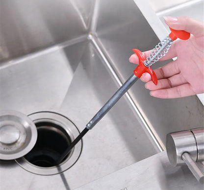 90cm Flexible Sink & Drain Grabber Tool – Long Reach Claw for Easy Blockage Removal