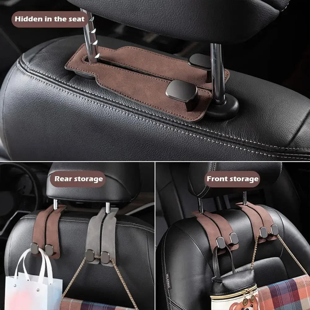 Car Headrest Organizer Leather Hook - Smart Shop (Online Store for wise shoppers) 