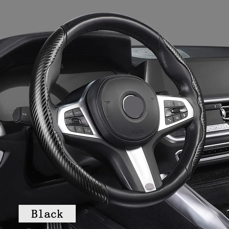 Carbon Fiber Steering Wheel Cover - Smart Shop (Online Store for wise shoppers) 