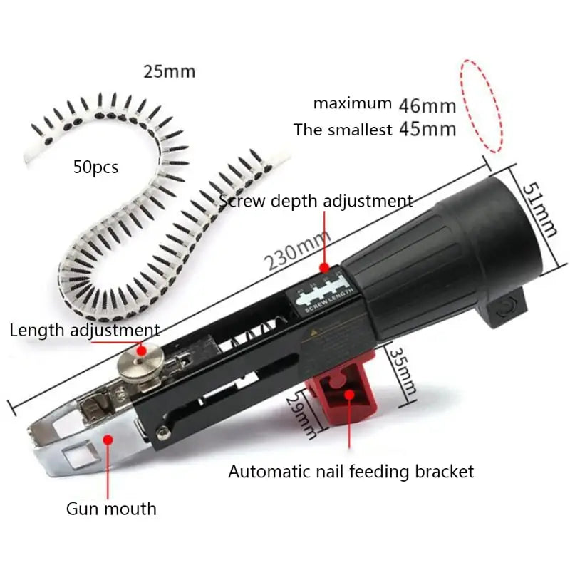 Electric Automatic Chain Nail Adapter Gun - Smart Shop (Online Store for wise shoppers) 