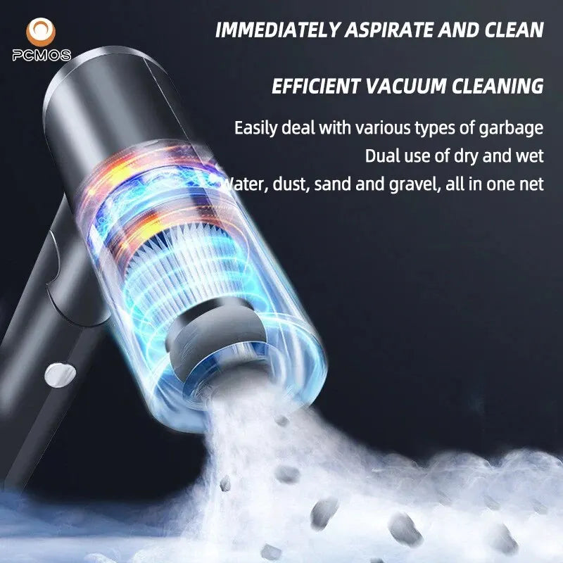 Portable Wireless Vacuum Cleaner for Home & Car | 120W High-Power Suction