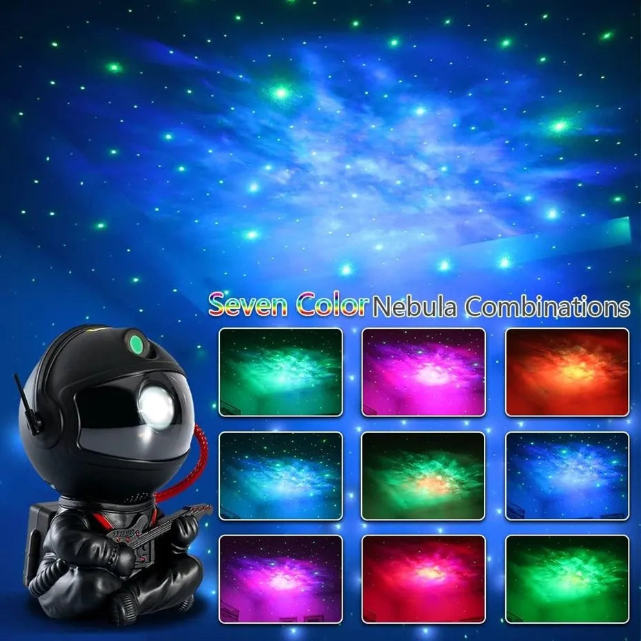 Astronaut Galaxy Star Projector Night Light – LED Nebula Ceiling Lamp