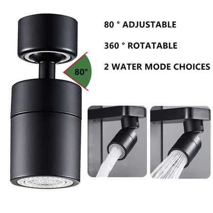 360° Adjustable Dual-Mode Kitchen Faucet Spray Head with Filter