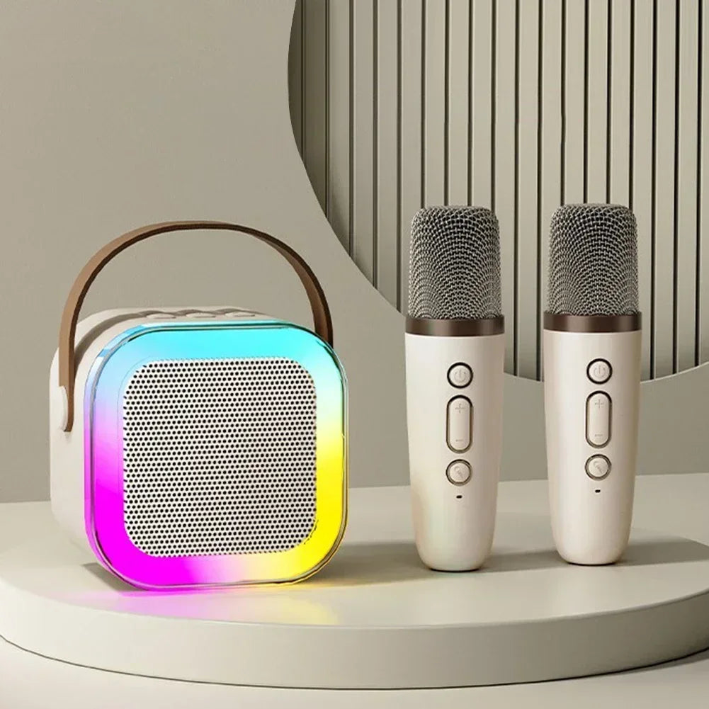 Portable Bluetooth Karaoke Machine with Wireless Microphones