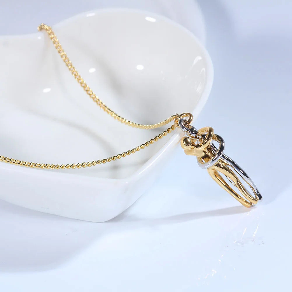 Fashion Hugging Pendant Necklace - Smart Shop (Online Store for wise shoppers) 