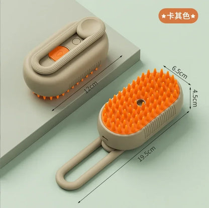 4-in-1 Steam Brush for Dogs and Cats - Pet Grooming & Hair Removal Tool