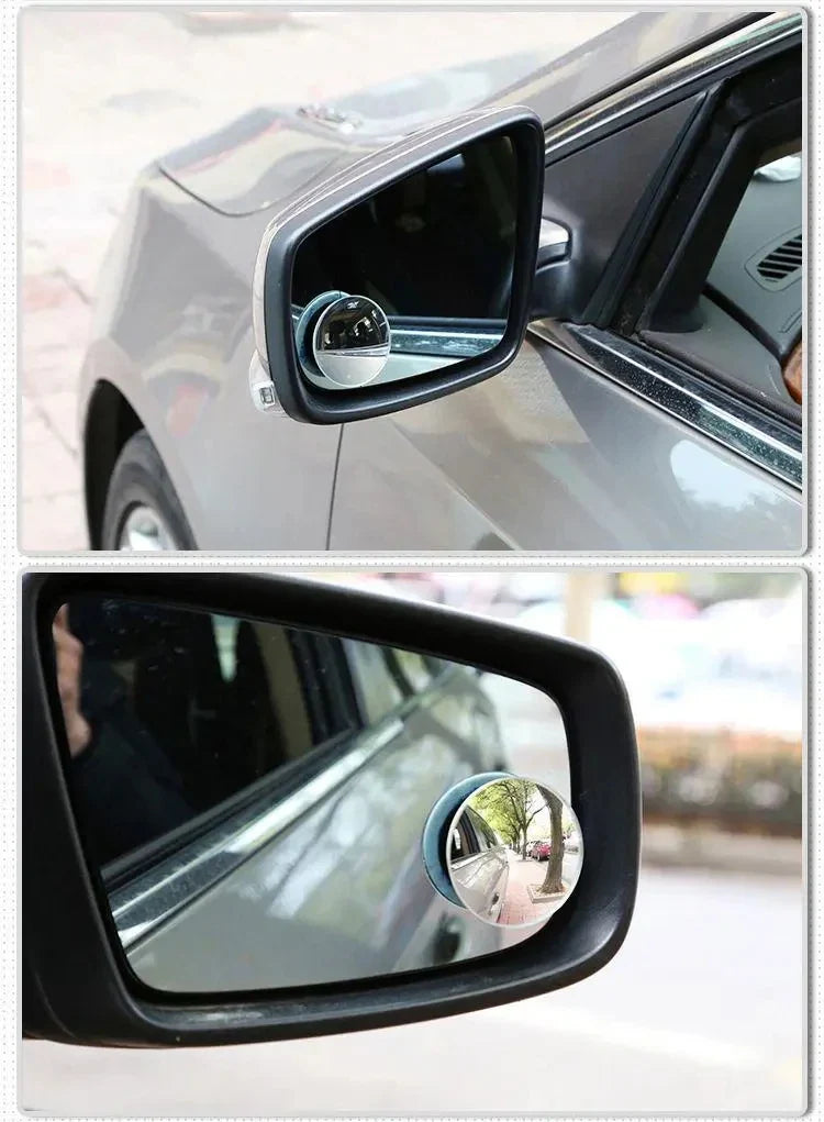 360° Adjustable Car Blind Spot Mirror – Wide Angle Rearview Convex Mirror