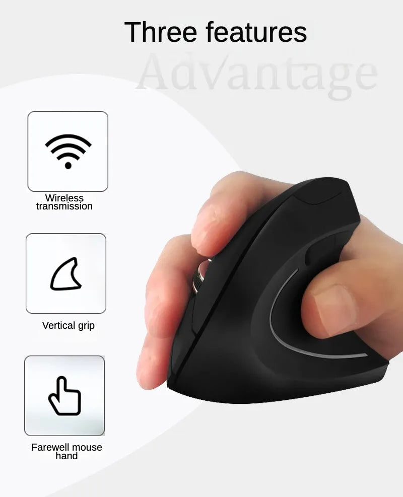 Ergonomic Wireless Vertical Mouse - Smart Shop (Online Store for wise shoppers) 