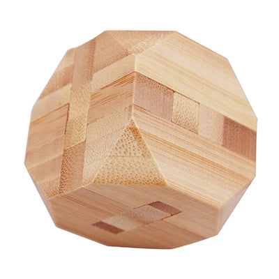 Wooden Kong Ming & Lu Ban Lock 3D IQ Puzzle Toy