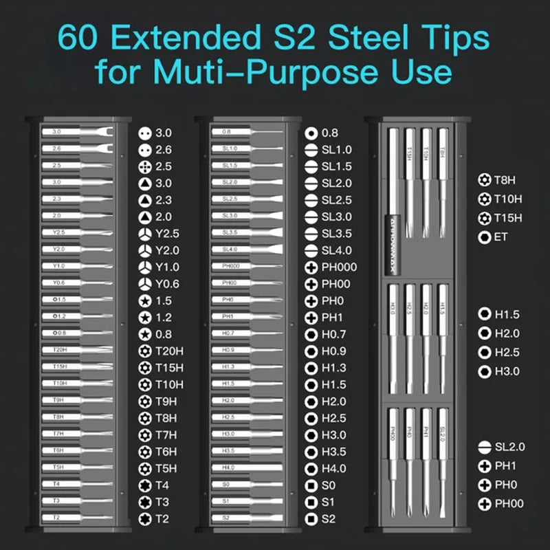 Electric  60 in 1 Precision Screwdriver Kit - Smart Shop (Online Store for wise shoppers) 