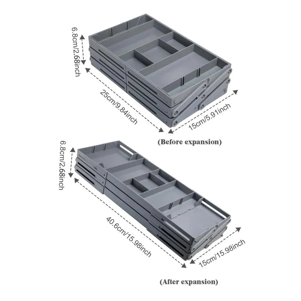 Multi Level Collapsible Organizer Drawer - Smart Shop (Online Store for wise shoppers) 