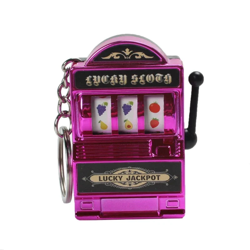 Mini Slot Machine Keychain – Lucky Charm and Fun Casino Pendant