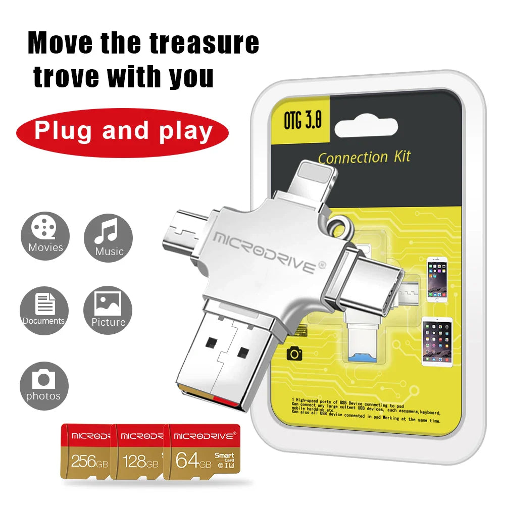 4 in 1 Memory Disk Flash Drive - Smart Shop (Online Store for wise shoppers) 