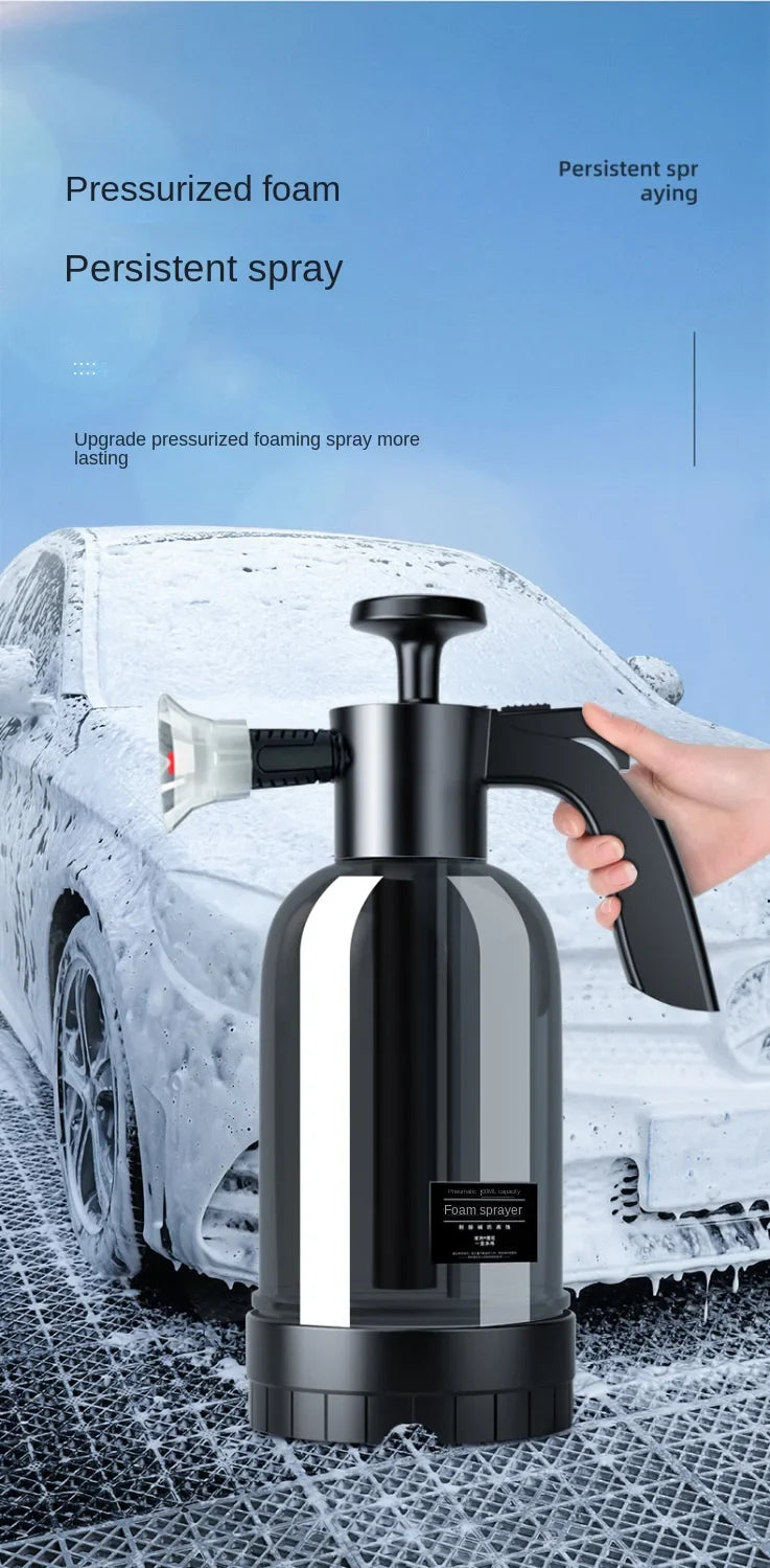 2L Hand Pump Foam Sprayer – High-Pressure Car Wash Foam Cannon