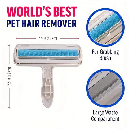 Reusable Pet Hair Roller Remover - Eco-Friendly and Efficient