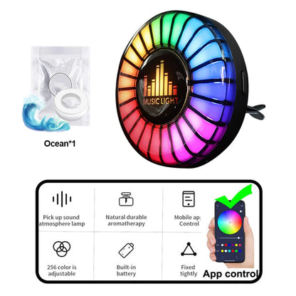 Car Aromatherapy Rhythm Light 1Pc - Smart Shop (Online Store for wise shoppers) 